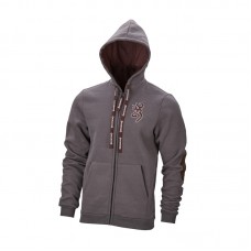 BRG Sweatshirt Snapshoot fecho Zip Cinza, M