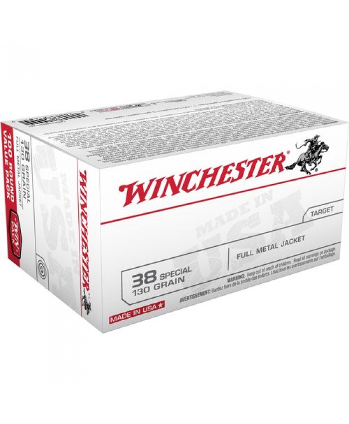 Win Mun 38 SP 130GR. FMJ Cx 100