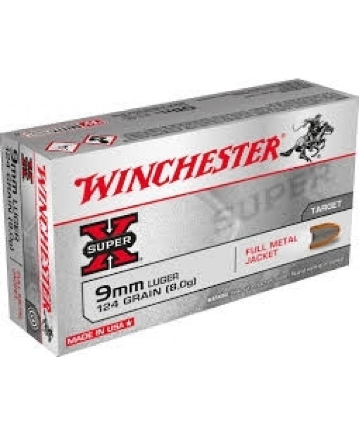 Win Mun 9mm 124GR. FMJ